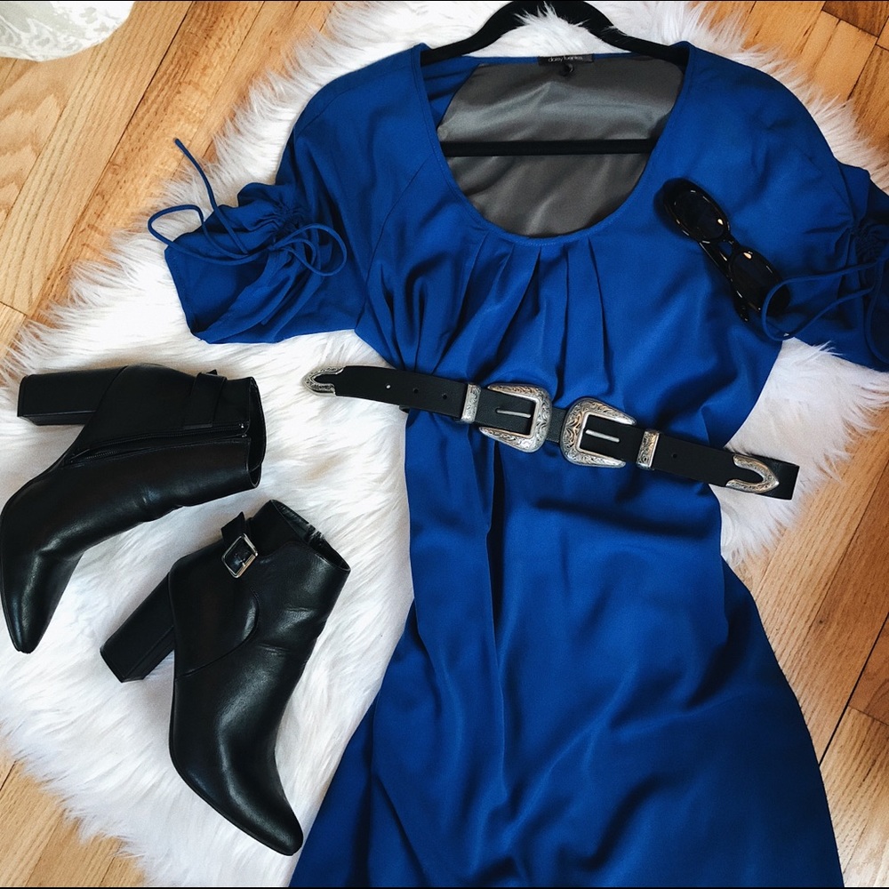 Royal Blue Midi Dress